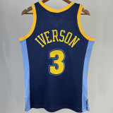 2006/07 Nuggets IVERSON #3 Dark Blue Retro NBA Jerseys 热压