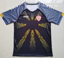 2023/24 North Macedonia Third Black Fans Soccer Jersey