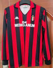 1988/89 AC Milan Home  Long Sleeve Retro Jersey