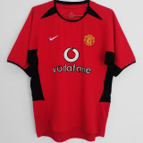 RONALDO #7 M Utd Home Retro Jersey 2002/04 (Have Patch 带CHAMPIONS 2002-2003 金 英超双臂章 FA Premier League Font 英超字体 ) ★★