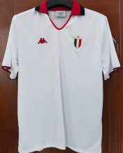 1988/89 AC Milan Away White UCL Version Retro Soccer Jersey