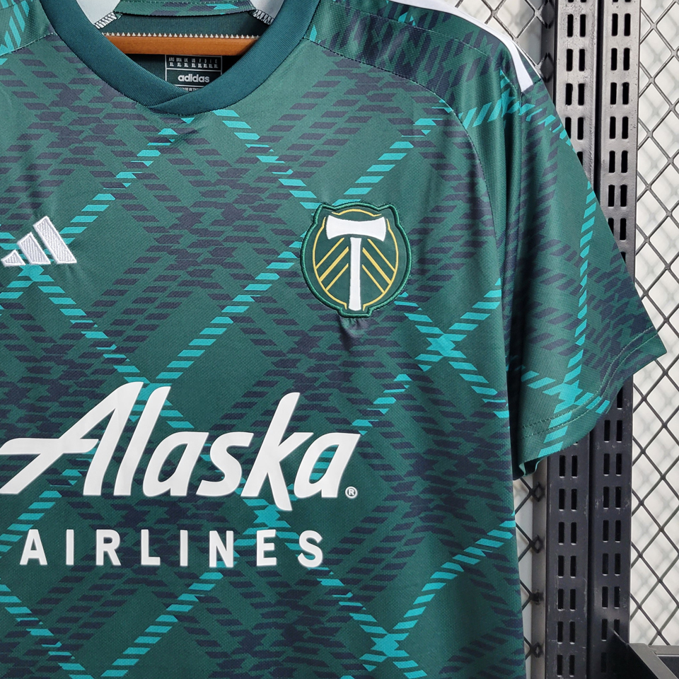 US$ 14.50 - 23-24 Portland Timbers Home Fans Soccer Jersey - m