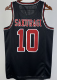 SAKURAGI #10 SHOHOKU Black NBA Jersey