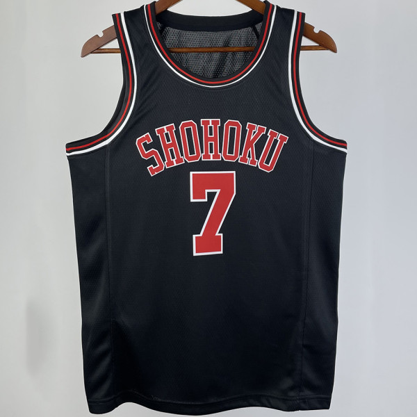 MIYAGI #7 SHOHOKU Black NBA Jersey