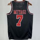 MIYAGI #7 SHOHOKU Black NBA Jersey