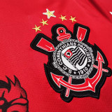 2011/12 Corinthians Third Red Retro Soccer Jersey