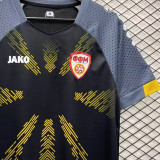 2023/24 North Macedonia Third Black Fans Soccer Jersey
