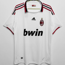2009/10 AC Milan Away White Retro Soccer Jersey