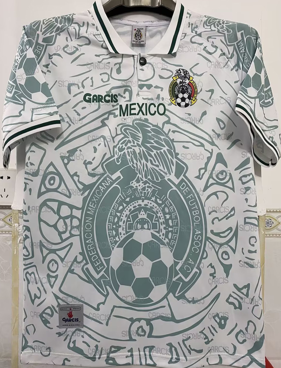 Men's 1998 World Cup Retro Mexico Soccer Jersey