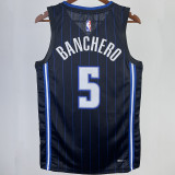 2023/24 Magic BANCHERO #5 Black NBA Jerseys 热压