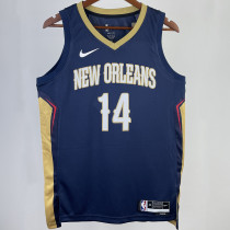 2023/24 Pelicans INGRAM #14 Dark Blue NBA Jerseys