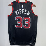 2023/24 Bulls PIPPEN #33 Black NBA Jerseys 热压