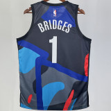 2023/24 Nets  BRIDGES #1 City Editionk NBA Jerseys