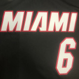 2023/24 Miami Heat JAMES #6 Black NBA Jerseys 热压