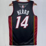 2023/24 Miami Heat HERRO #14 Black NBA Jerseys 热压