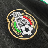 2010 Mexico Away Black Retro Soccer Jersey