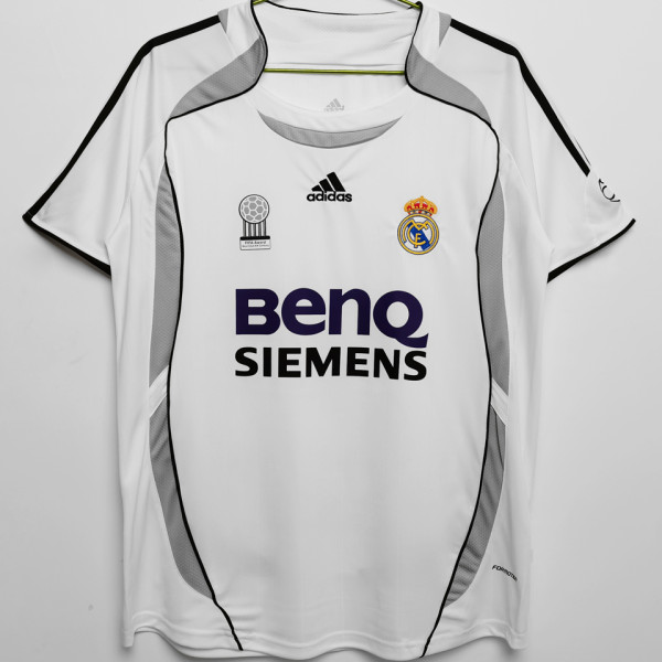 2006/07 RM White Home Retro Soccer Jersey