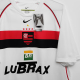 2002 Flamengo Away White Retro Soccer Jersey