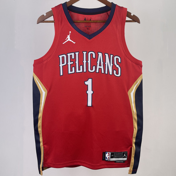 2023/24 Pelicans WILLIAMSON #1 Red NBA Jerseys