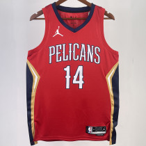 2023/24 Pelicans INGRAM #14 Red NBA Jerseys