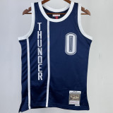 2015/16 KC Thunder WESTBROOK #0 Dark Blue Retro NBA Jerseys热压