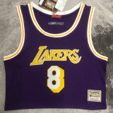 Lakers BRYANT #8 Retro Purple NBA Girl Jersey