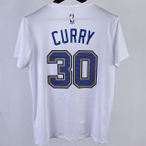 2023/24  Warriors CURRY#30 White Training  Short sleeve  NBA Jersey