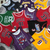 Lakers BRYANT #24 Retro Yellow NBA Girl Jersey