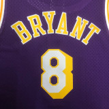 Lakers BRYANT #8 Retro Purple NBA Girl Jersey