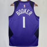 Suns BOOKER  #1  Purple City Edition  NBA Jerseys