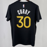 2023/24 Warriors CURRY #30 Black City Edition Training  Short sleeve  NBA Jersey