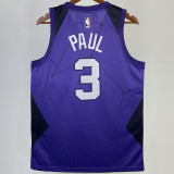 Suns PAUL #3  Purple City Edition  NBA Jerseys