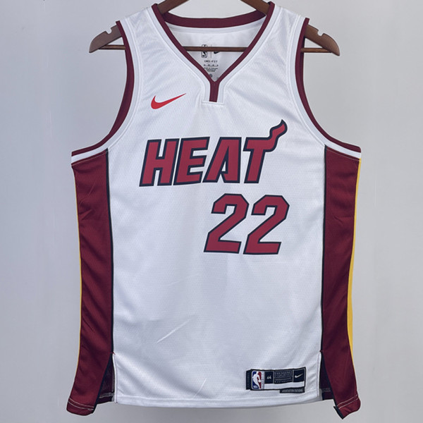 2023/24 Miami Heat BUTLER #22 White NBA Jerseys