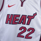 2023/24 Miami Heat BUTLER #22 White NBA Jerseys