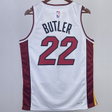 2023/24 Miami Heat BUTLER #22 White NBA Jerseys