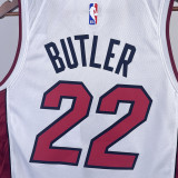 2023/24 Miami Heat BUTLER #22 White NBA Jerseys