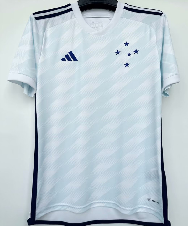 2023/24 Cruzeiro 1:1 Quality Away White Fans Jersey