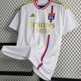 2023/24 Lyon Home White Fans Soccer Jersey