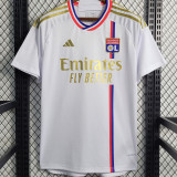 2023/24 Lyon Home White Fans Soccer Jersey