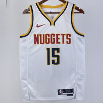 2023/24 Nuggets JOKIC #15  White NBA Jerseys