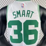 2023/24 Celtics SMART #36 White NBA Jerseys 热压