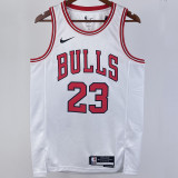 2023/24 Bulls JORDAN #23  White NBA Jerseys 热压