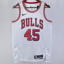 2023/24 Bulls JORDAN #45  White NBA Jerseys 热压