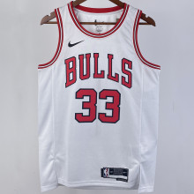 2023/24 Bulls PIPPEN #33  White NBA Jerseys 热压