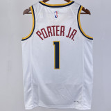 2023/24 Nuggets PORTER JR. #1  White NBA Jerseys