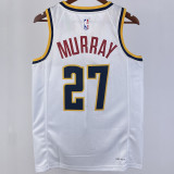 2023/24 Nuggets MURRAY #27  White NBA Jerseys