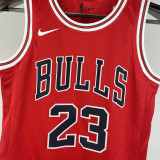 Bulls JORDAN #23 Red Kids NBA Jersey 热压