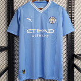 CHAMPIONS OF EUROPE #23 Man City 1:1 Home Blue Fans Jersey 2023/24 ★★