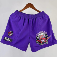 2023/24 Toronto Raptors Purple RetroTraining Shorts NBA Pants