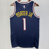 2023/24 Nuggets PORTER JR. #1  Purplish Blue NBA Jerseys